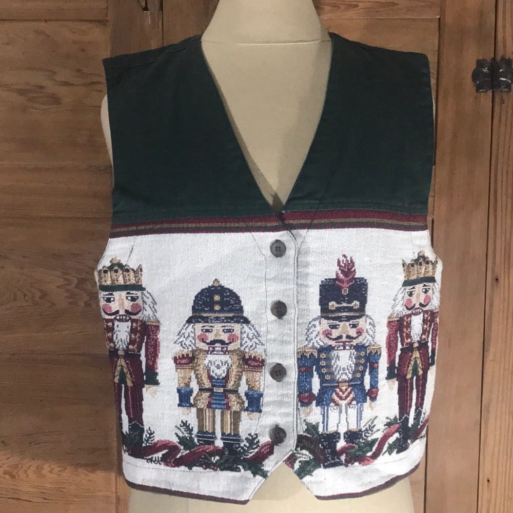 VINTAGE ON THE VERGE CHRISTMAS VEST DRUMMER BOY L